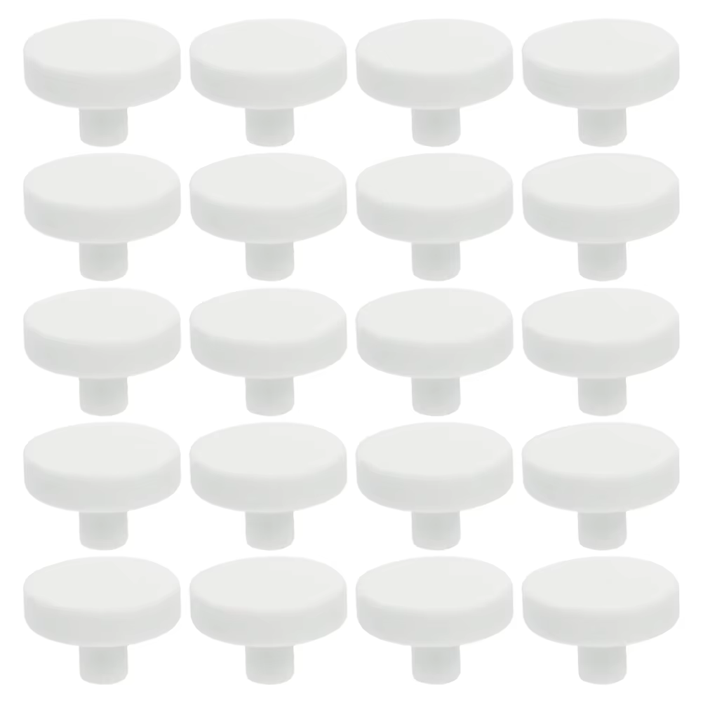 20 Pcs Fish Tank Coral Base Decoration Nurture Supplies Frag Plug Reproduction Ceramics Aquarium Support White