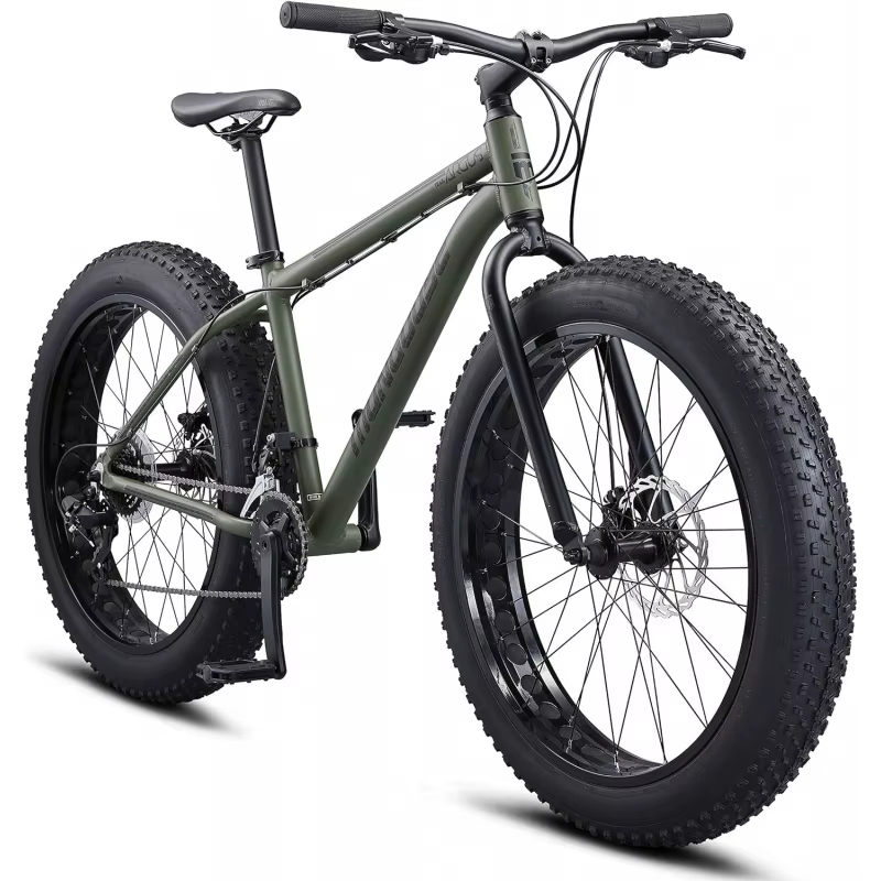 AQMongoose Argus ST; Trail Fat Tire Mountain Bike for Adult Youth  ,20 to 26-Inch Wheels,Mechanical Disc Brakes,Aluminum Frame