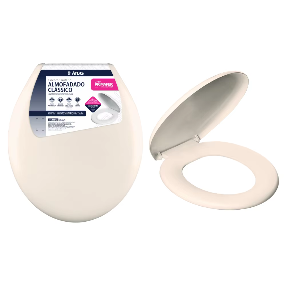 SANITARY SEAT OVAL CUSTOMED CLASSIC BEIGE ATLAS