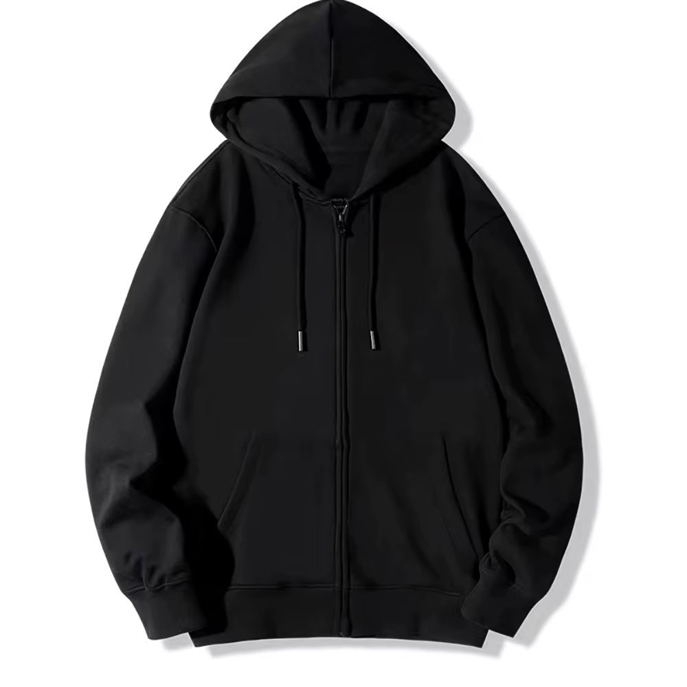 Zip Up Hoodies Autumn Hooded Sweatshirts Men's Hoodie Cardigan Solid Color Classic Jacket Men Coat Men Clothing