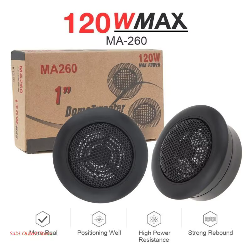 1Pair 120w Car Tweeter Speakers Car  System Super Loud Tweeter Speaker