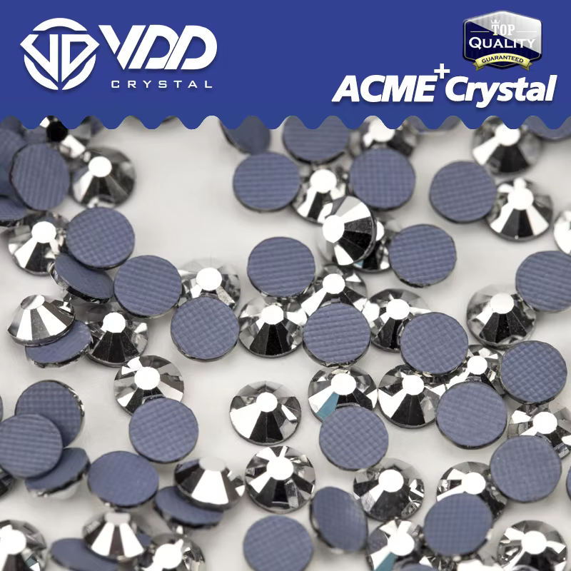 VDD 066 Labrador ACME+Series Glass Rhinestones Crystal Flatback Iron On HotFix Glitter Strass Stones For Clothes Accessories