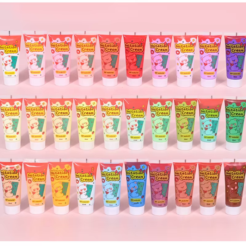 10/12/24 Color Simulation Cream Glue 50g Handmade DIY Material Cream Glue Environmentally Friendly and Easy To Squeeze