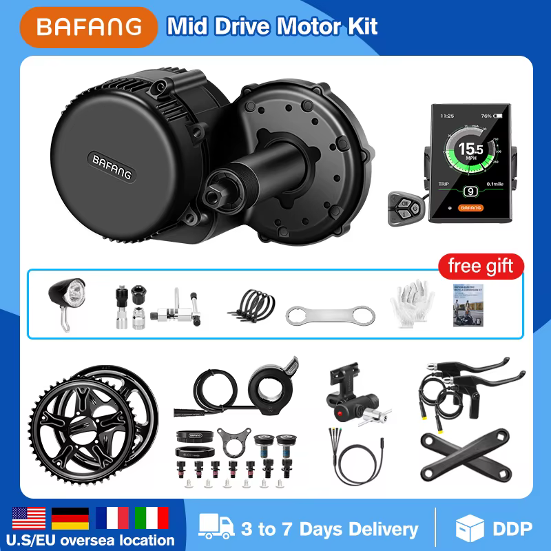Bafang Electric Bicycle Mid Drive Motor Kit 48V 750W Brushless Motor Conversion BBS02B For 8fun G340.750 Bike Mid Drive Engine