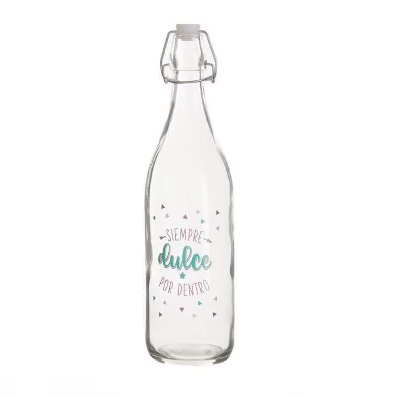 Glass bottles water bottle with positive message always sweet 63130