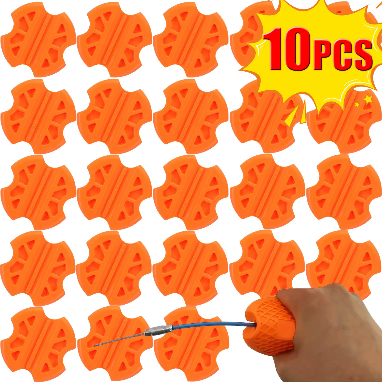 3-6mm Wire Puller Rubber Thread Device Electrician Specific Perforated Tube Wire Gripper Tool Pull Steel Wire Anti Slip Clamp