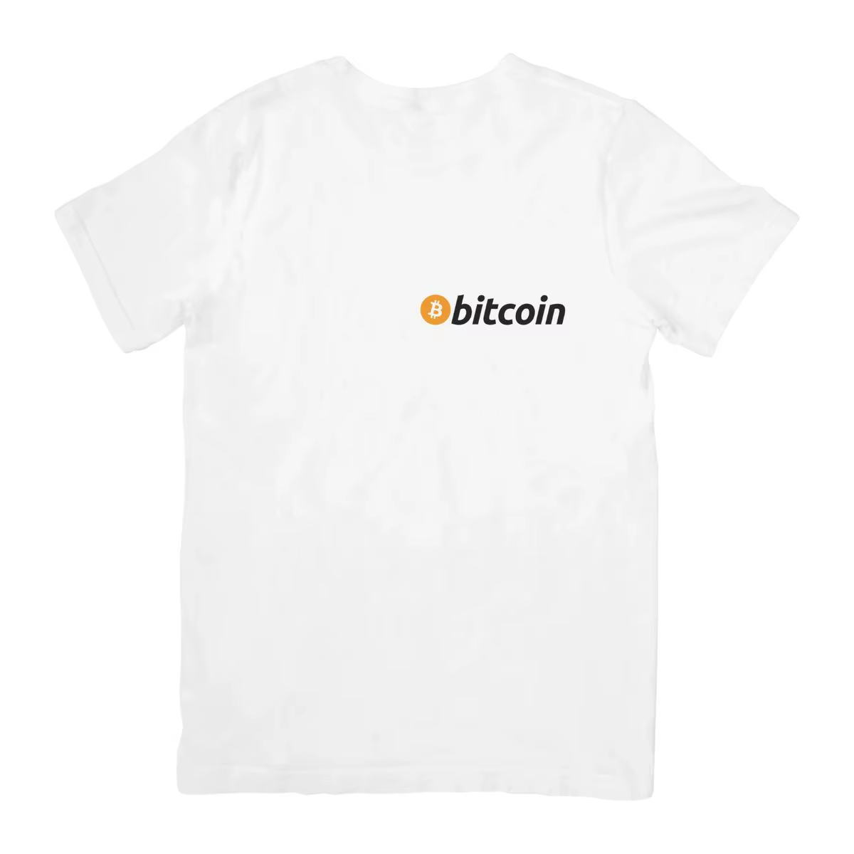 Men's Simple Bitcoin Basic Casual Short Sleeve T-Shirt