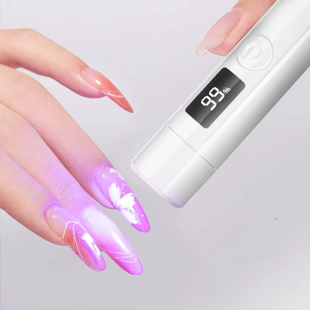 Portable Quick Dry USB Nail Dryer Machine With Digital Display Home DIY Nail Art Tools Handheld Professional Mini Nail Lamp Pen