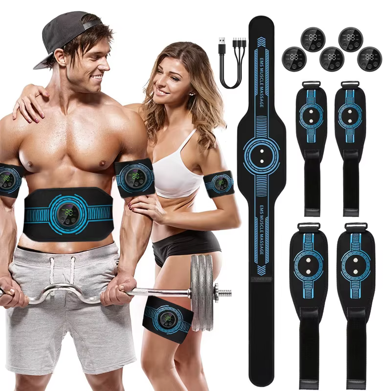 EMS Muscle Stimulator Abs Trainer Abdominal Toning Belt Muscle Toner Body Slimming Arm Leg Belly Lose Weight Fitness Massagr
