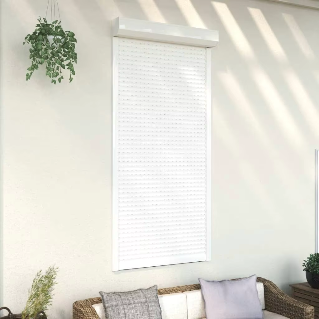 100x210 cm White Aluminium Roller Shutter - Durable & Stylish Window Covering