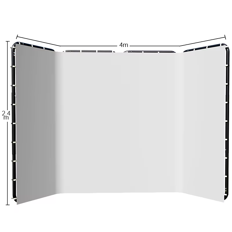 2.4x4 Background Frame black/white/Green/gray Screen Wall Foldable For Tiktok Live Photo Studio Kit Chromakey Green Screen Frame