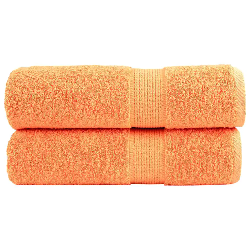 Luxury SOLUND 2pc Bath Towels 100x150cm 600gsm Soft & Absorbent for Home Spa