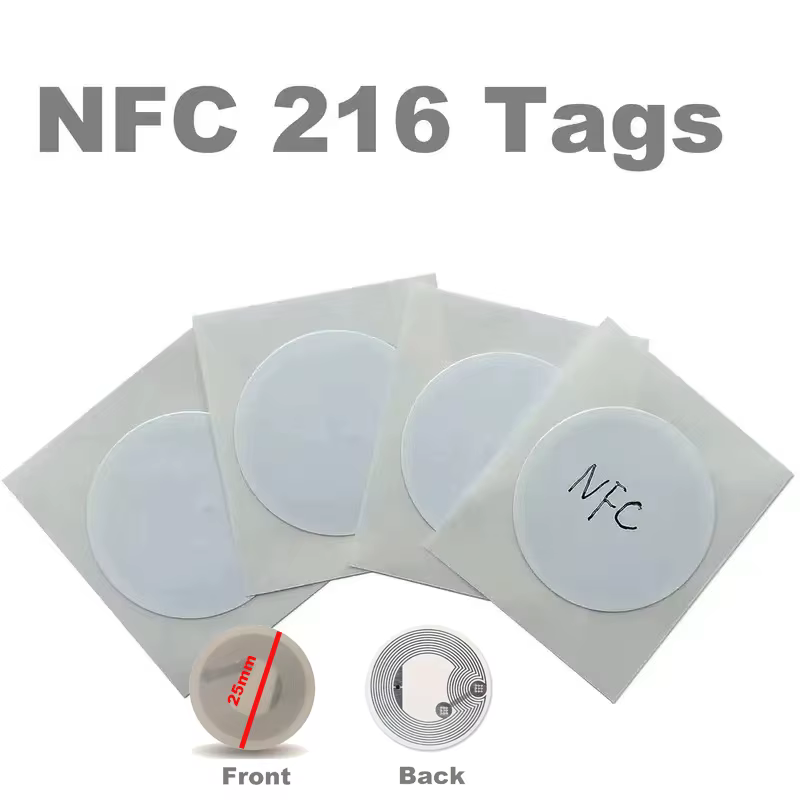 30/40 Pieces NFC Ntag216 888 Bytes Tag Sticker Label Key Tags Token Patrol Badge Self-adhesive Tag 13.56MHz ISO14443A Sticker