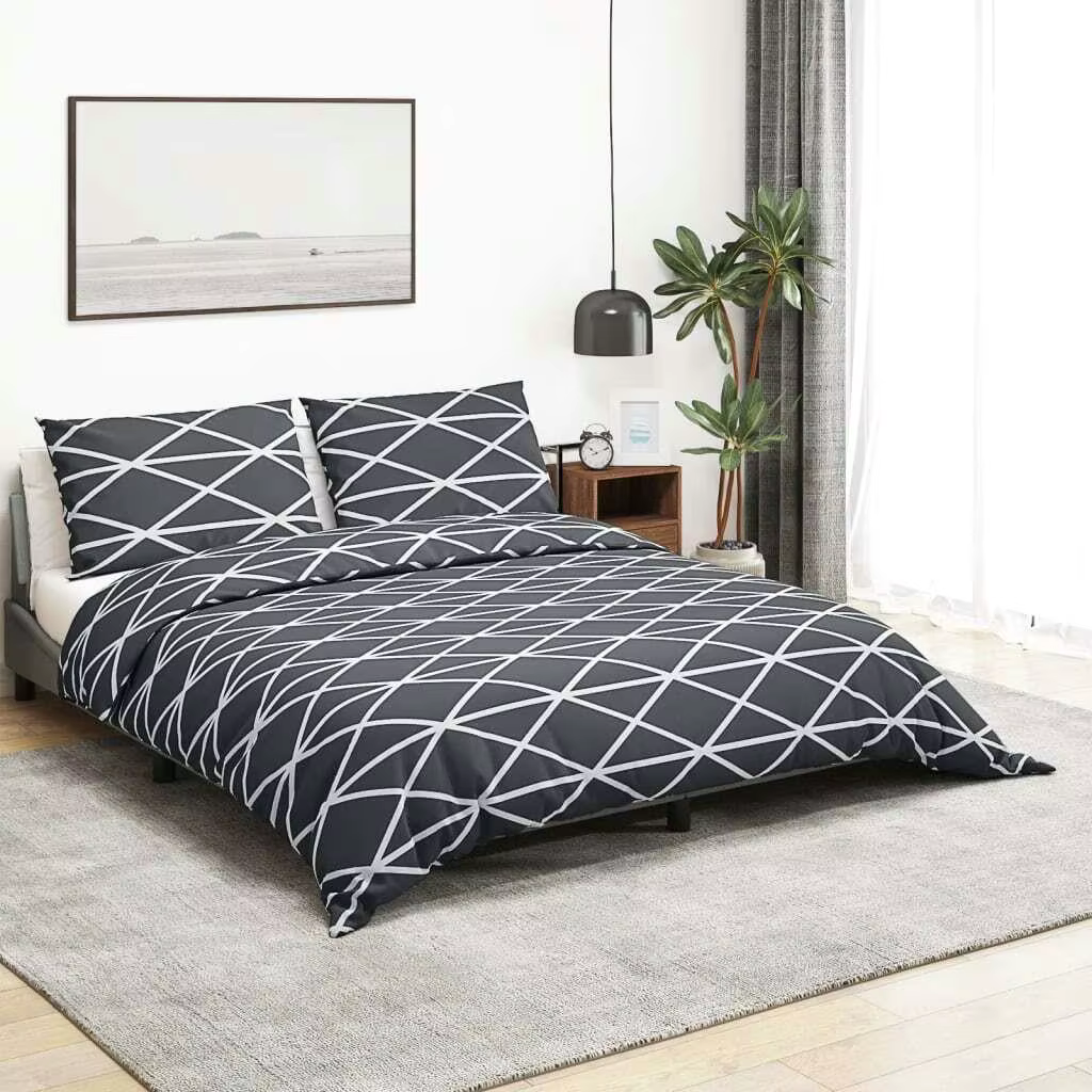 Luxury Grey Cotton Duvet Cover Set 135x200 cm - Soft and Stylish Bedding