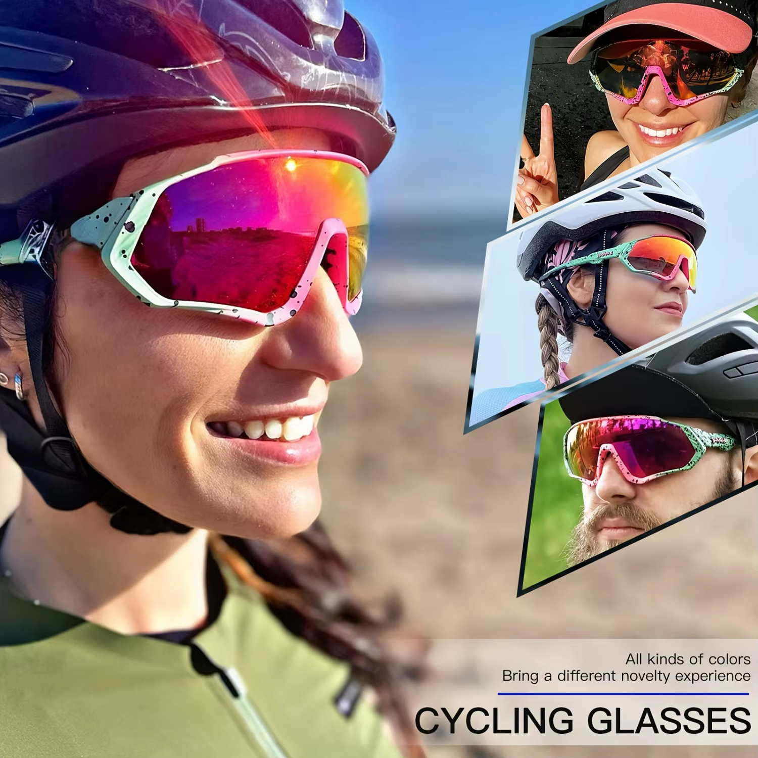 Enhance Your Outdoor Experience with Stylish High-Quality Sports Cycling Glasses for Men and Women - Ideal for MTB Mountain Bike
