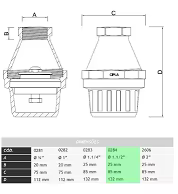 Suction Valve For Well 1,1/4 ''Pvc