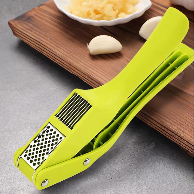 2-in-1 Multifunctional Garlic Press For Pressing Mash Garlic And Sliced Garlic,Vegetable Squeezer For Home Cooking Masher Tool