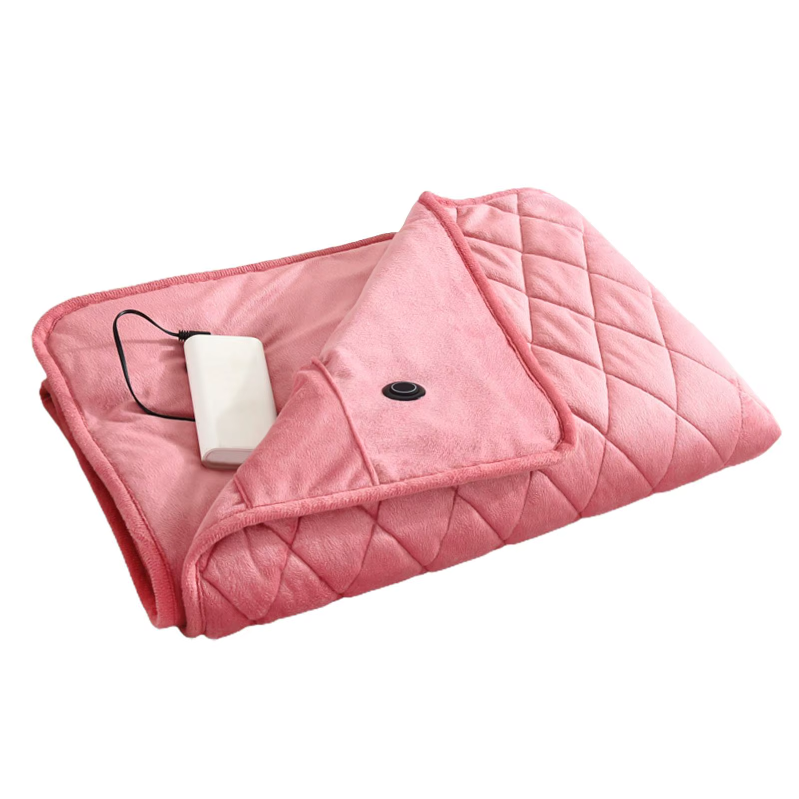 Wearable USB Electric Blanket Heating Blanket with Timing Function 3 Gear Adjustment Pink