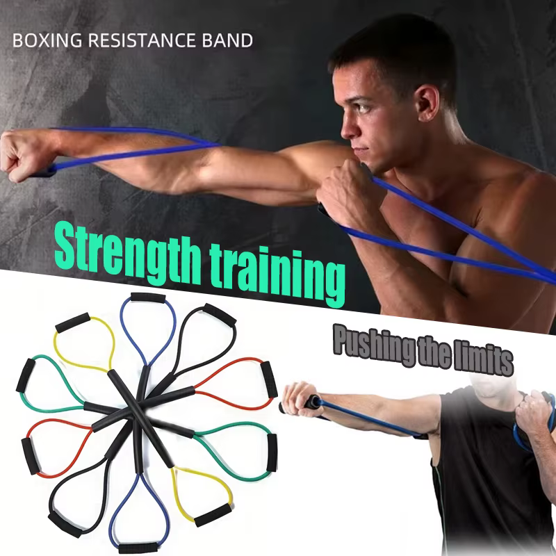 1 Pcs Boxing Training Rope Speed Training Pull Rope Elastic Band Chest Expander Stretch Band Suitable For Home Exercise Fitness