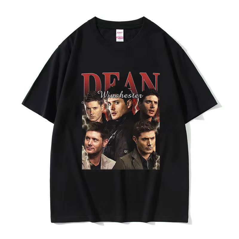 Classic Dean Winchester Graphic T Shirts Men's Retro Fashion Cotton Short Sleeve T-shirt Y2k Harajuku Oversized Tees Streetwear
