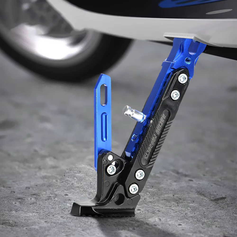 Foot Side Stand for Electric Motorbike Kick Stand Parking Bracket Adjustable Kickstand Motorcycle CNC