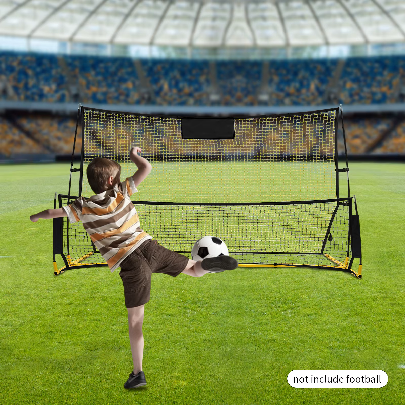 Portable Soccer Rebounder Net Volley Training Football Goal Trainer, Football Game Practice Training Goal