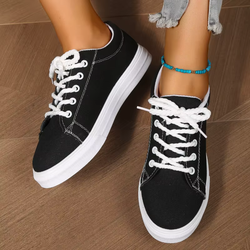 2025 New Canvas Shoes Female Student Harajuku Board Shoes Autumn Versatile Small White Shoes Fashion Shoes