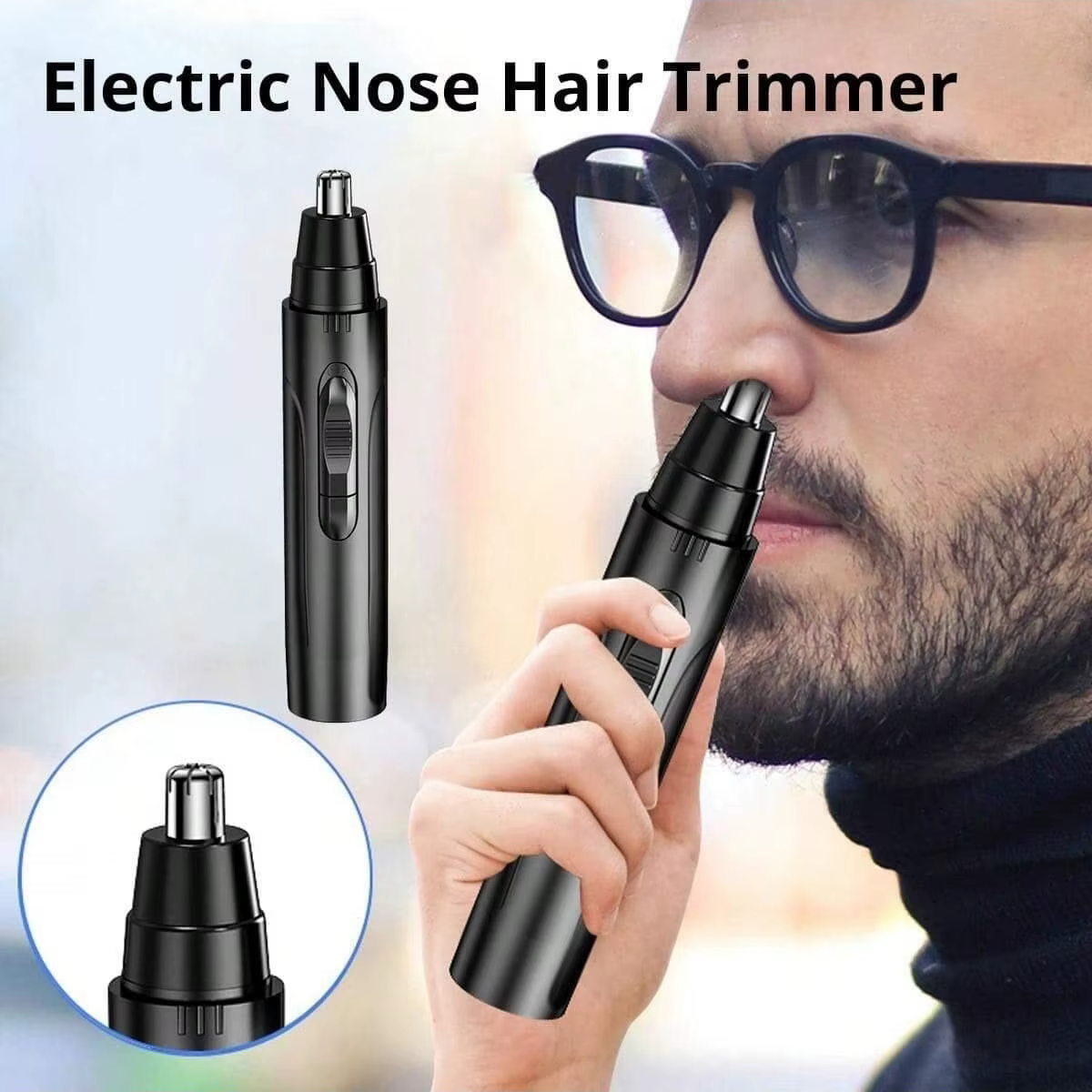 Men's Ear And Nose Trimmer Portable Nose Hair Trimmer - Painless Eyebrow And Facial Hair Removal Nose Trimmer