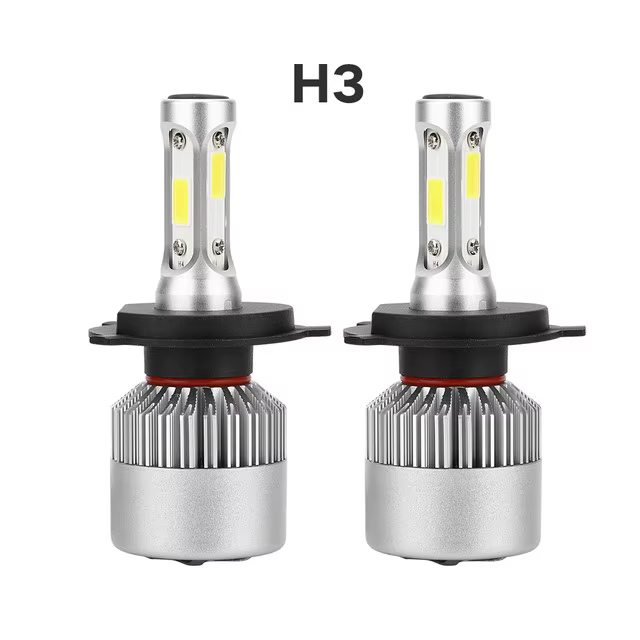 Car Lamp Pair H3 Led Headlight-72 W/pair, 36W/Lamp