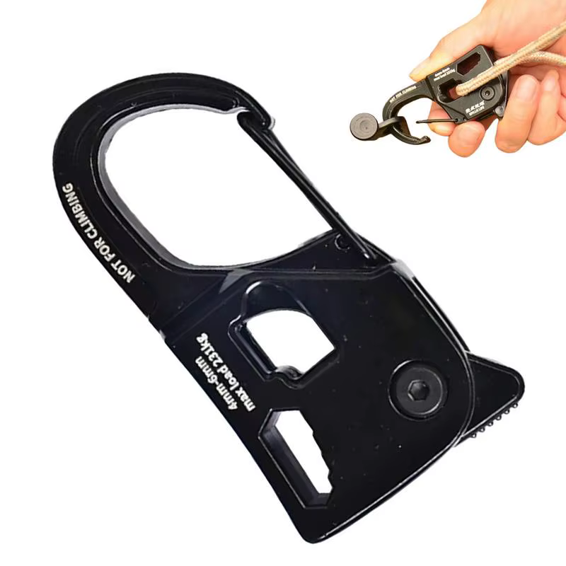 Outdoor Camping Tent Rope Tightener Awning Lightweight Spring Windproof Fixing Cord Tensioner Buckle outdoor Tent Accessories