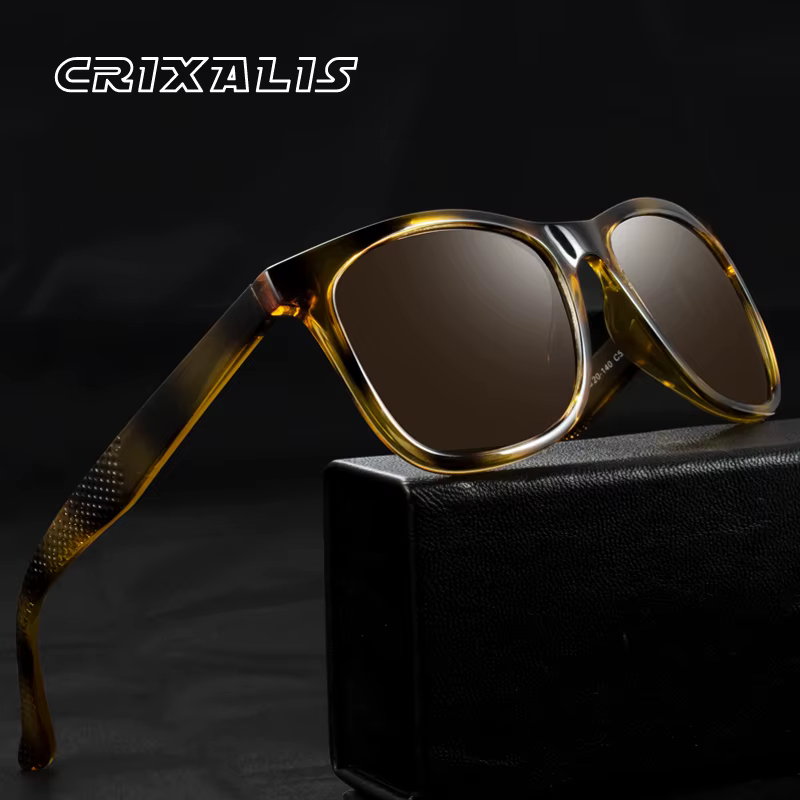 CRIXALIS Women's Sunglasses Square Anti Glare Driving Mirror Polarized Sun Glasses For Men Vintage Shades 2023 zonnebril dames