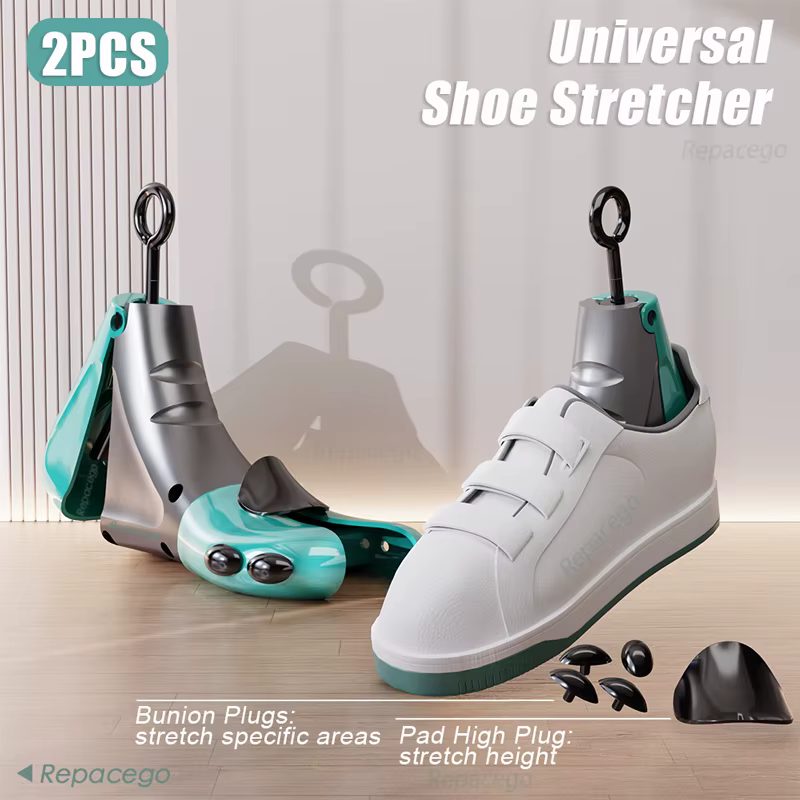 Repacego 2Pcs Shoe Stretcher Shoe Trees Universal Unisex Women Men Adjustable Length Width high top Expander Extender Keeper