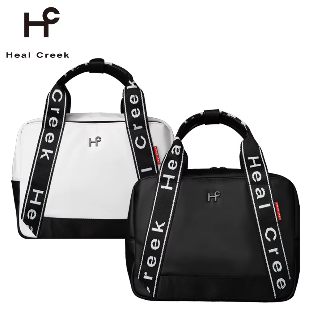 Healcreek Golf Pouch Lettering Square Tote Bag Large Capacity Waterproof Mini Zipper Portable Light Weight Hand bag
