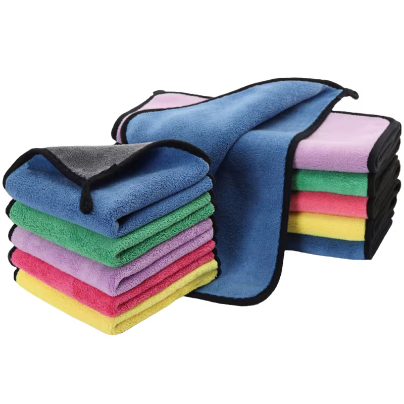 1/2PCS High Quality Microfiber Coral Fleece Car Wash Towel Car Detailing Care Cleaning Drying Cloth Auto Accessories 30/40/60CM