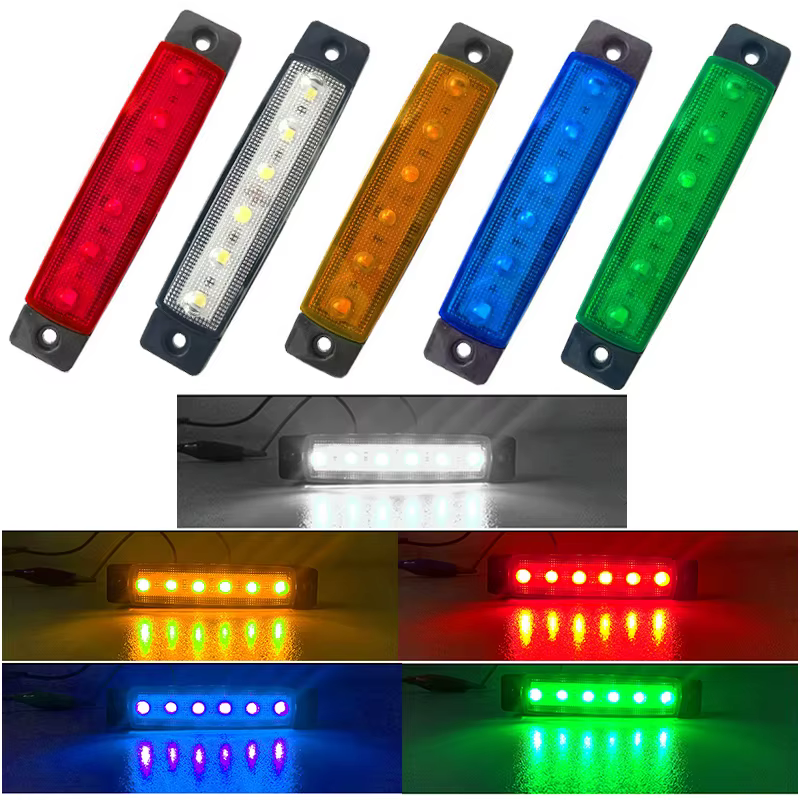 1P 12V-24V LED Truck Trailer Side Marker Indicators light Car Signal Brake Rear Warning Tail Light Warning Lamp