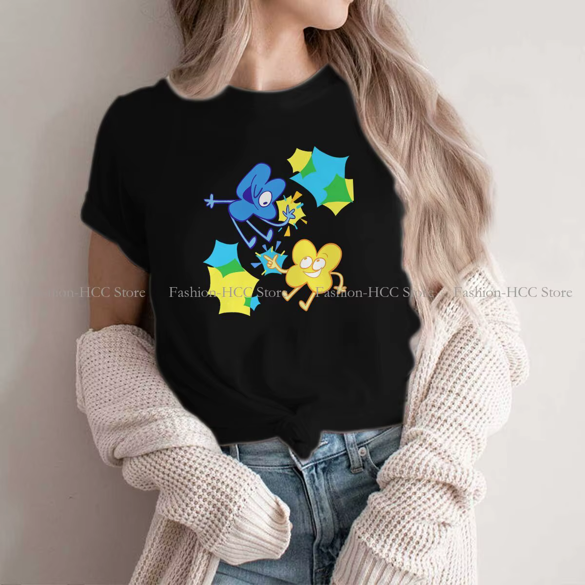Battle for Dream Island BFDI 4 and X Polyester TShirt for Women BFB Humor Summer Tee T Shirt High Quality New Design