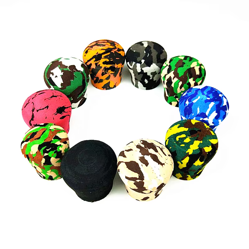 NooNRoo Camo EVA Foam  Butt Caps Fighting End Cap For Repair Fishing Rod  Accessory  2PCS