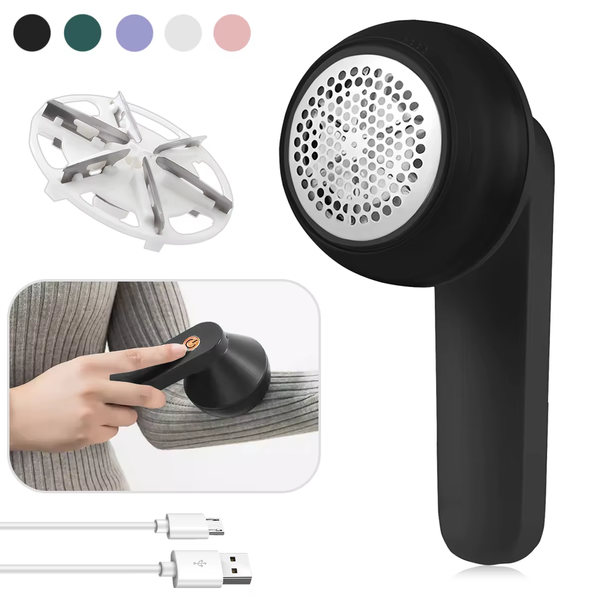Electric Lint Remover Rechargeable Pellet Fabric Shaver For Clothing Clothes Fluff Remover Portable Hair Balls Fuzz Removers
