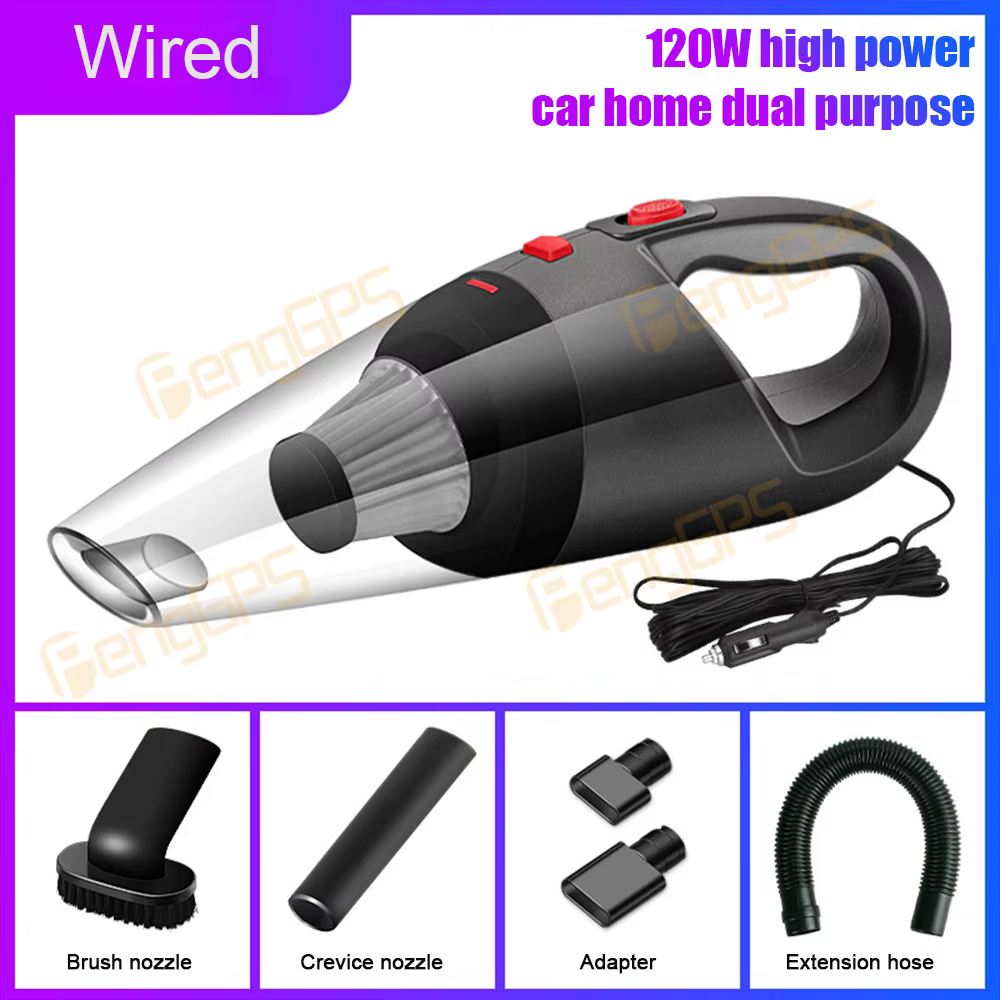 Silent wireless vehicular vacuum cleaner Hand-held miniature portable robot vacuum cleaner for car and household use