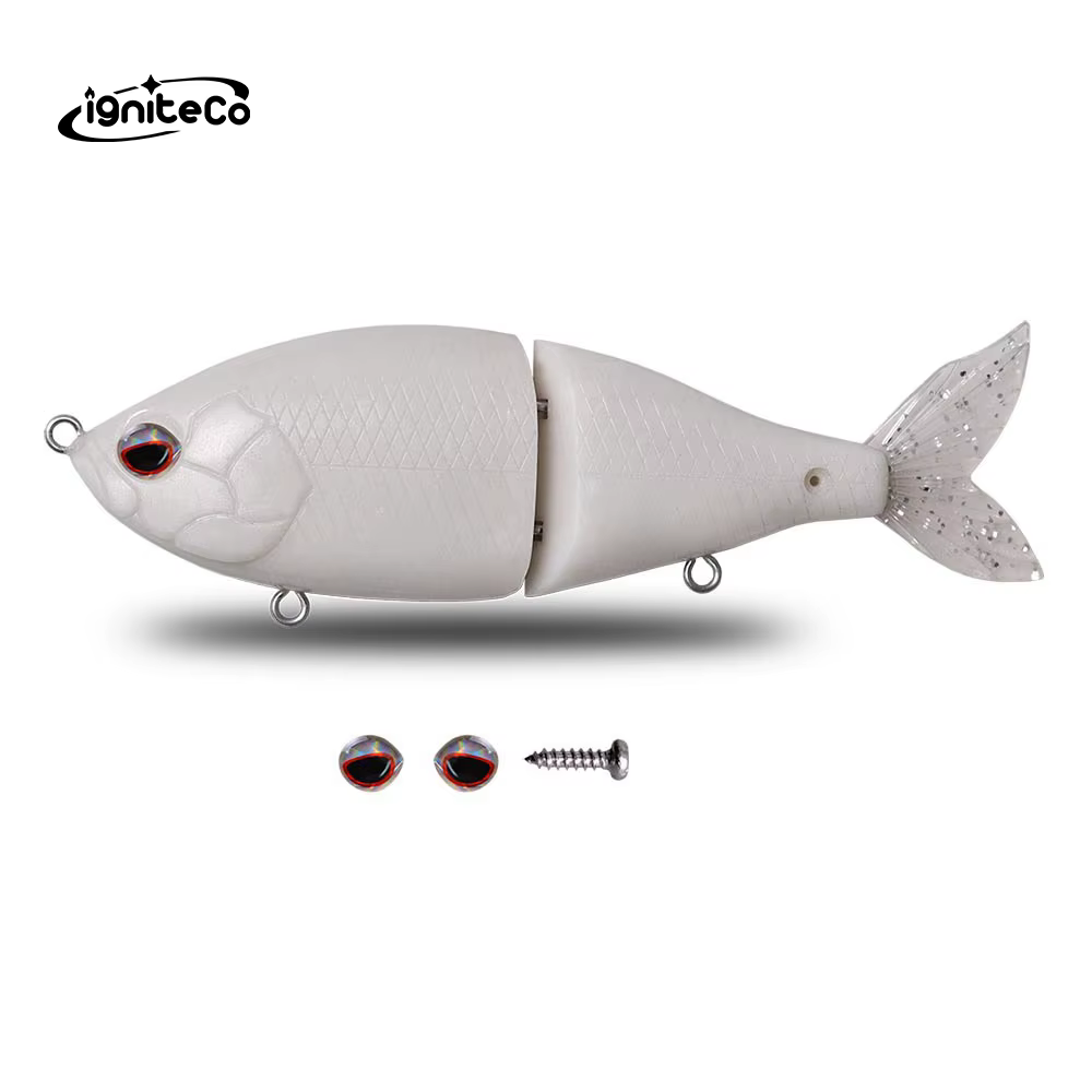 2 Section Big bass Fishng Swimming Bait Slowly Sinking Swimbait 150mm 55g Transparent ABS Plastic Fishing Lure
