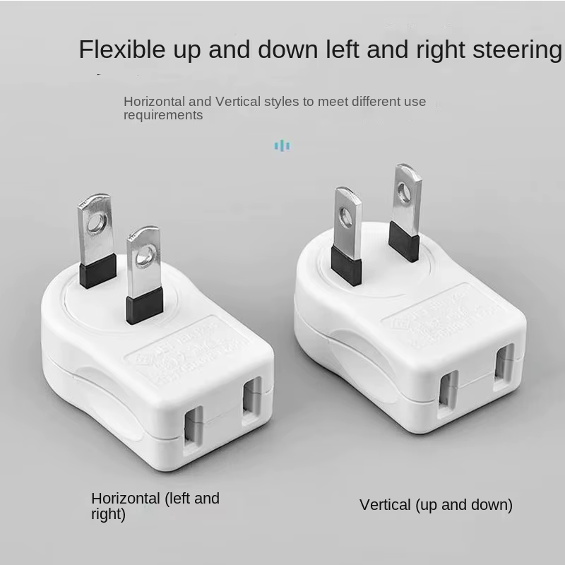 US 2PIN 360 Angle Rotatable Power Socket Plug Adapter Foldable  Travel Aadapters Power Converter  Plug Electrical Socket