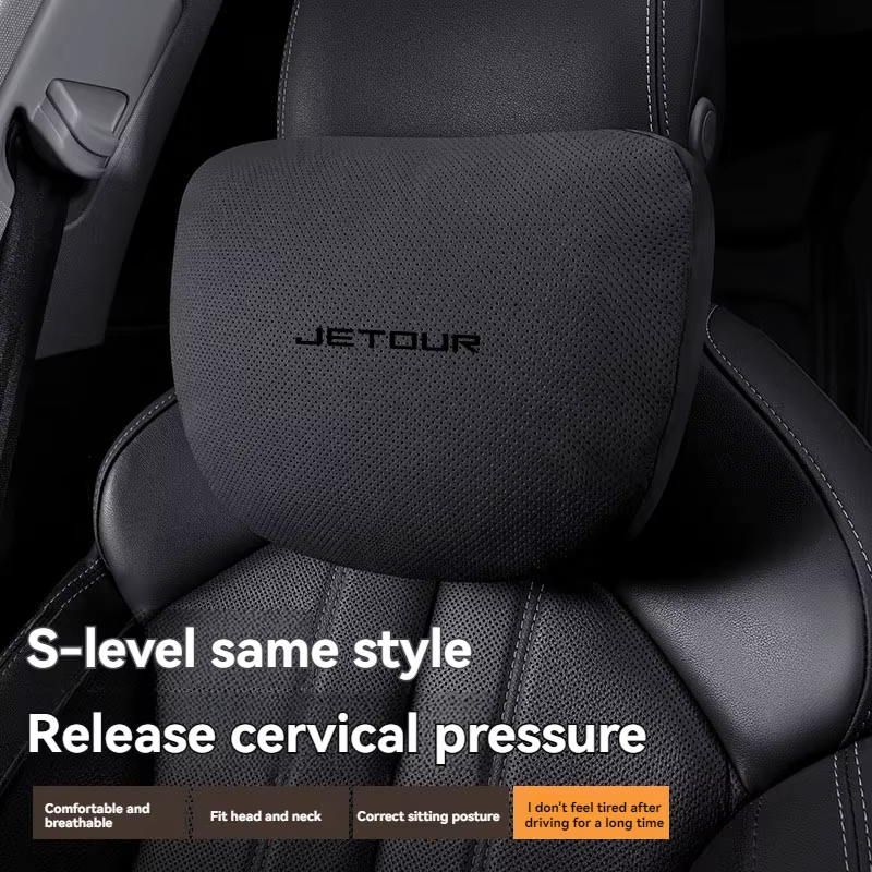 Car Neck Pillow Seat Headrest Lumbar Support Pillow Spine Protect Rest Cushion For Chery Jetour X70 X90 X95 Plus Jetour Car