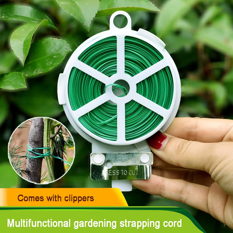 Horticultural Zip Ties Comes With A Built-in Clipper Chinese Rose Climbing Plants Iron Wire Fixed Ropes Flower Artifact Brackets