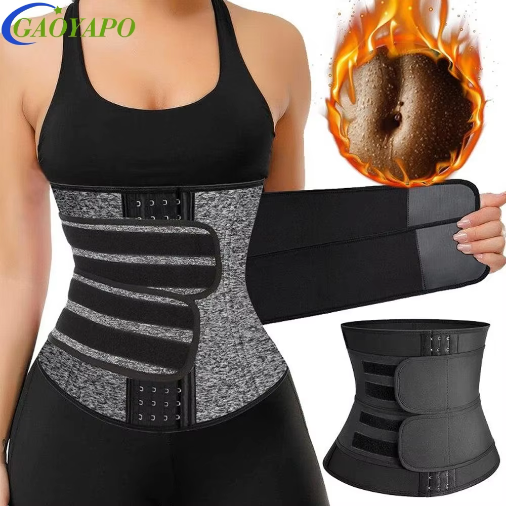 1Piece Sweat Waist Trainer for Women Men Two Belts,Neoprene Workout Corset Waist Trainer Band Belly Stomach Wrap Sports Sauna