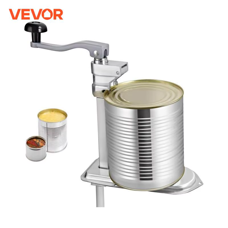 VEVOR Commercial Can Opener 30/40cm Stainless Steel Manual Table Can Opener Table Mount Length  with Angled Bar for Restaurants