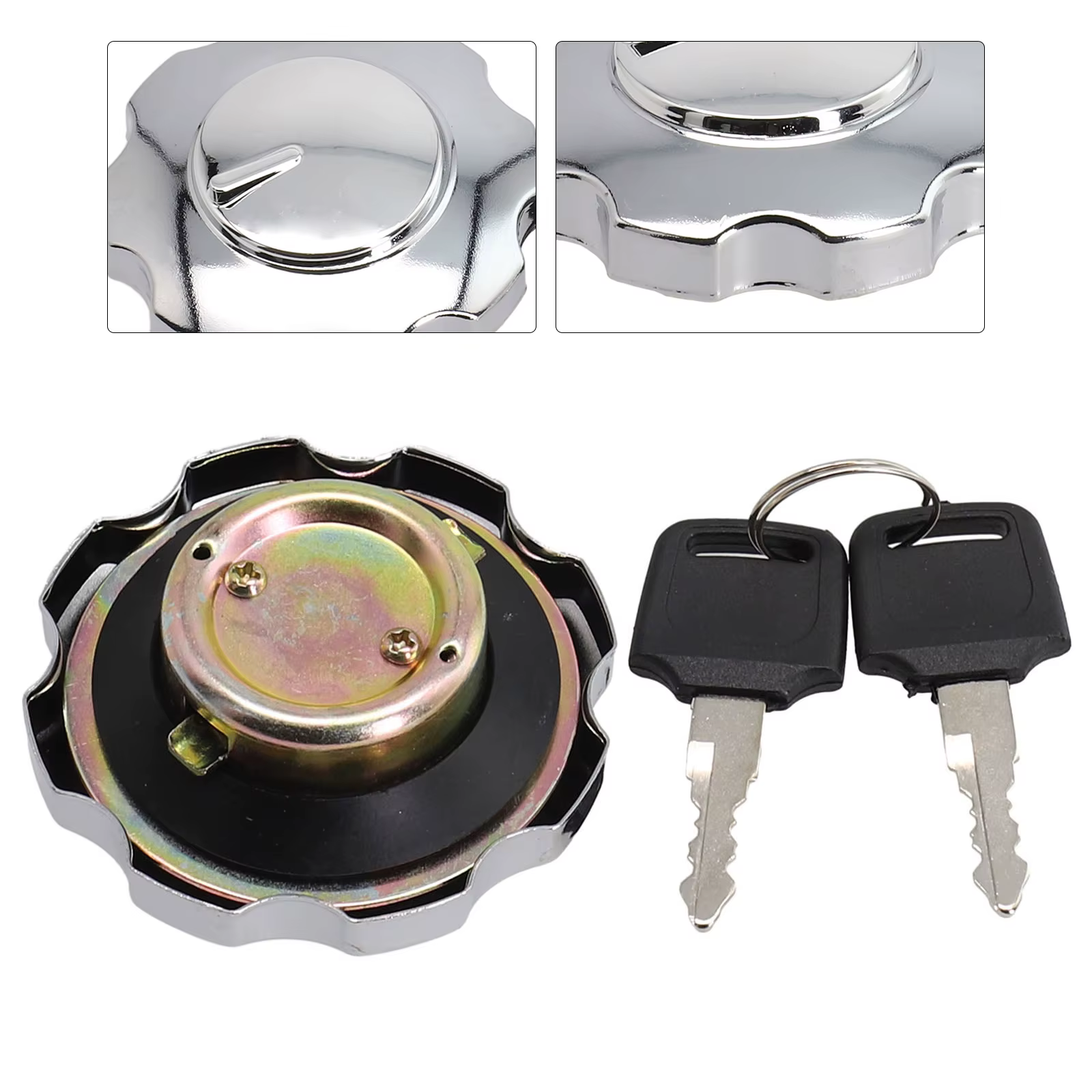 Universal Aluminum Alloy Motorcycle Locking Fuel Cap ATV Gas Fuel Tank Cap Cover Oil-Tank Covers Car Parts