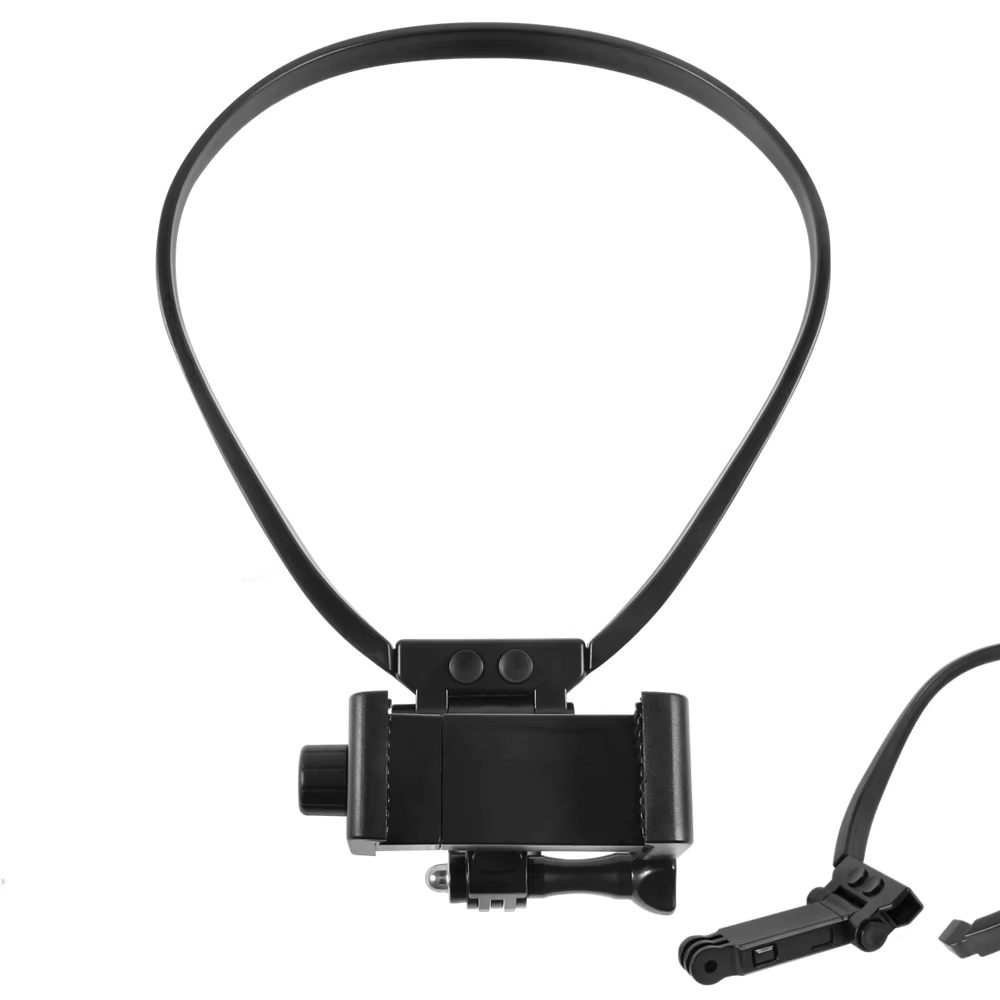 Selfie Neck Holder Mount Lanyard Strap for GoPro Hero 12 11 10 9 8 7 Insta360 DJI Osmo Action 3 Camera Smartphone Video Mounting