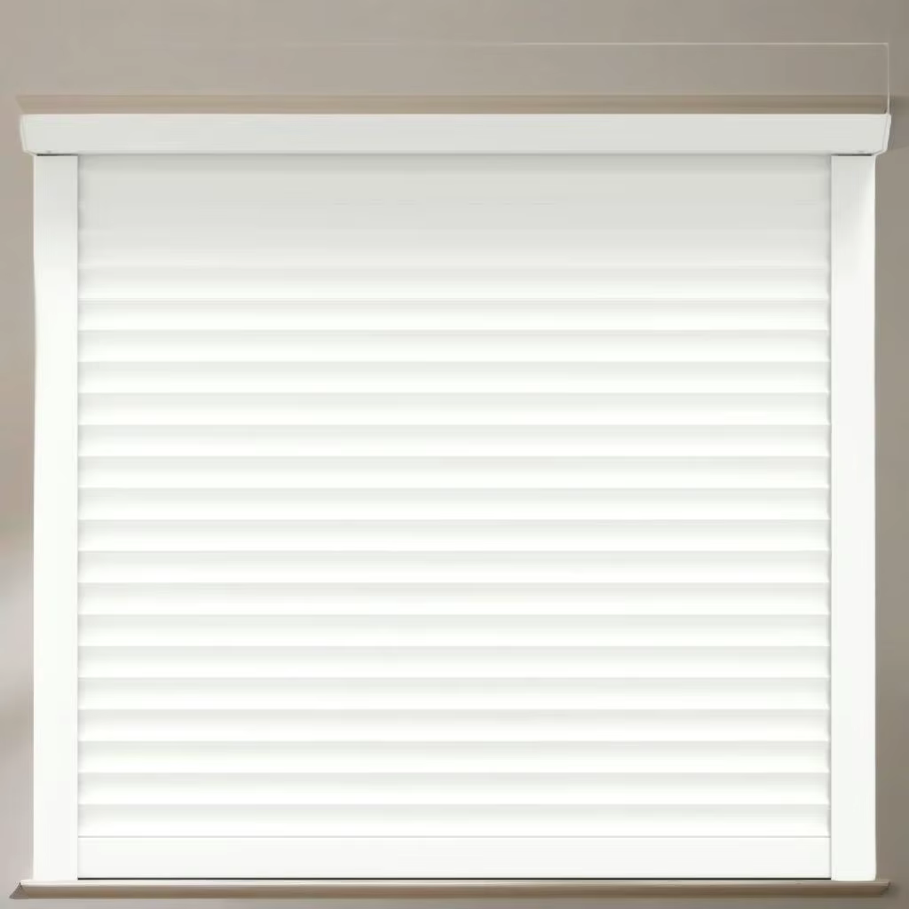 White Aluminium Roller Shutter 100x100 cm for Windows & Doors - Durable & Stylish