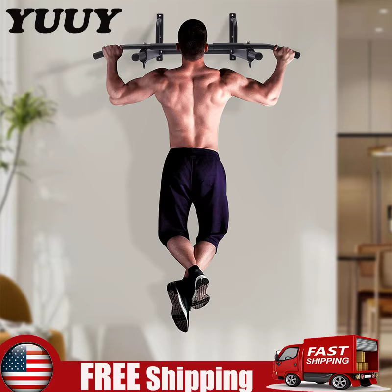 Wall Mounted Pull Up Bar, Heavy Duty Chin Up Bar, Fitness Training Equipment, Home Gym Workout, Horizontal Body Workout Trainer
