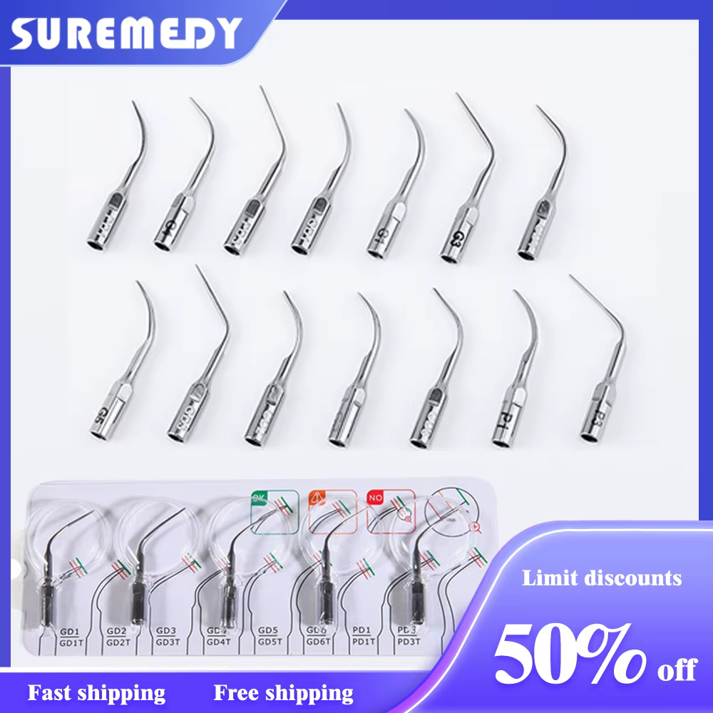 5pcs Dental Ultrasound Scaler Tips Scaling Periodontics Endodontics Tip For Ems Woodpecker Ultrasonic Scalers Dentistry Products